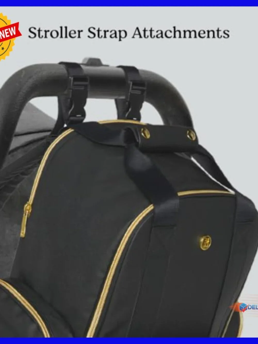 Vegan Leather Diaper Backpack with Changing Pad, Insulated Pocket